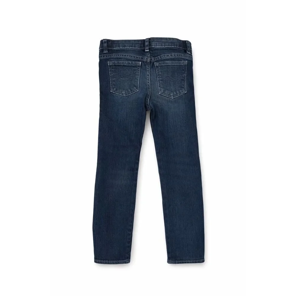 babyGap 1969 Mini Skinny Jeans Dark‎ Wash Adjustable Waist Size 5 Years Kids